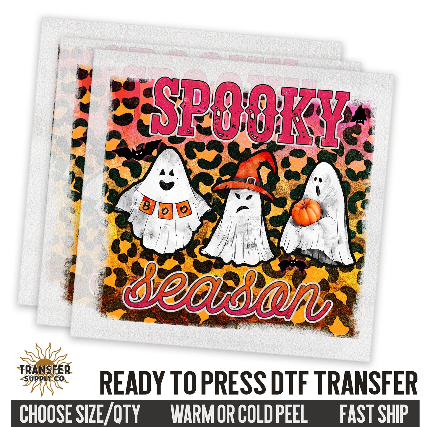 Spooky Season Halloween, Wild West Western, Ready To Press DTF Transfers, Ready To Press DTF Film Transfers, Western DTF Transfers