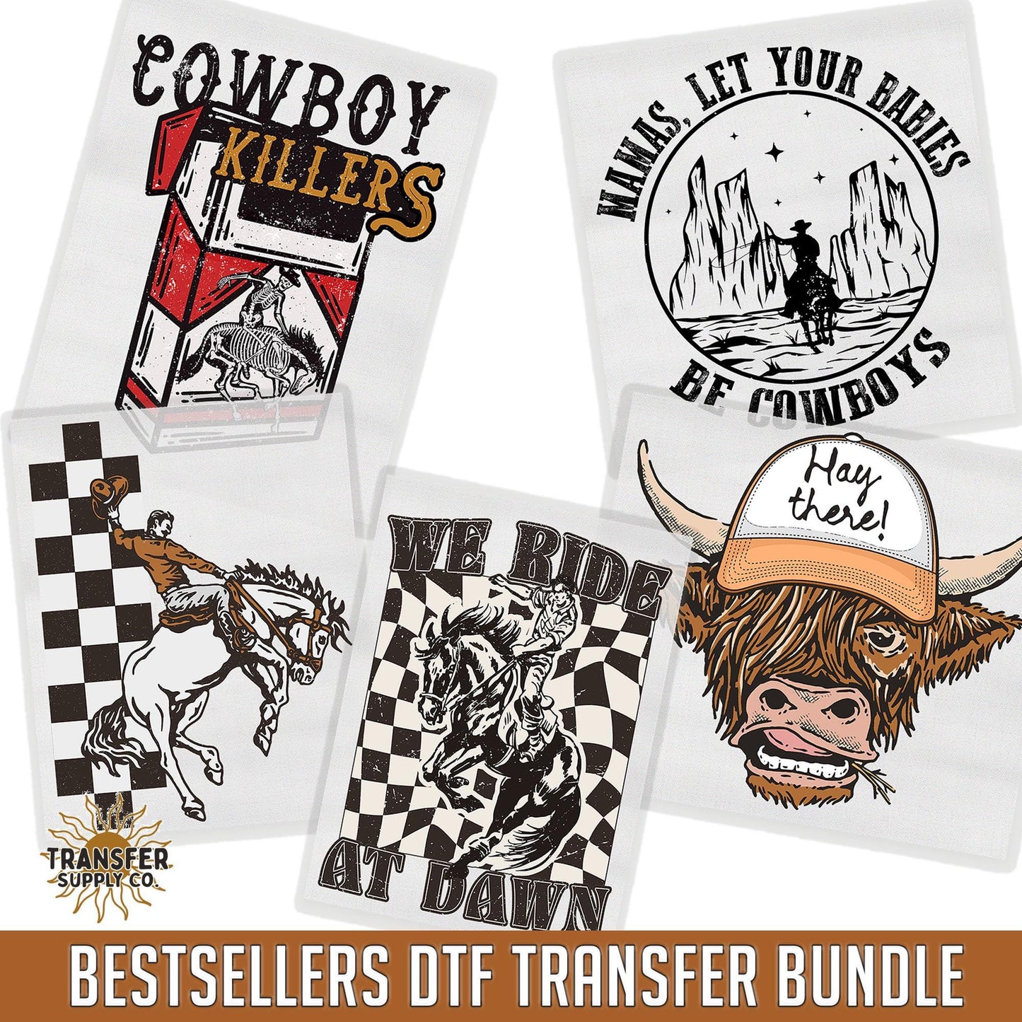 Western Bestsellers DTF Bundle, Ready To Press DTF Transfers, Ready To Press Transfers, DTF Prints, Dtf Transfers, Western Dtf Transfers