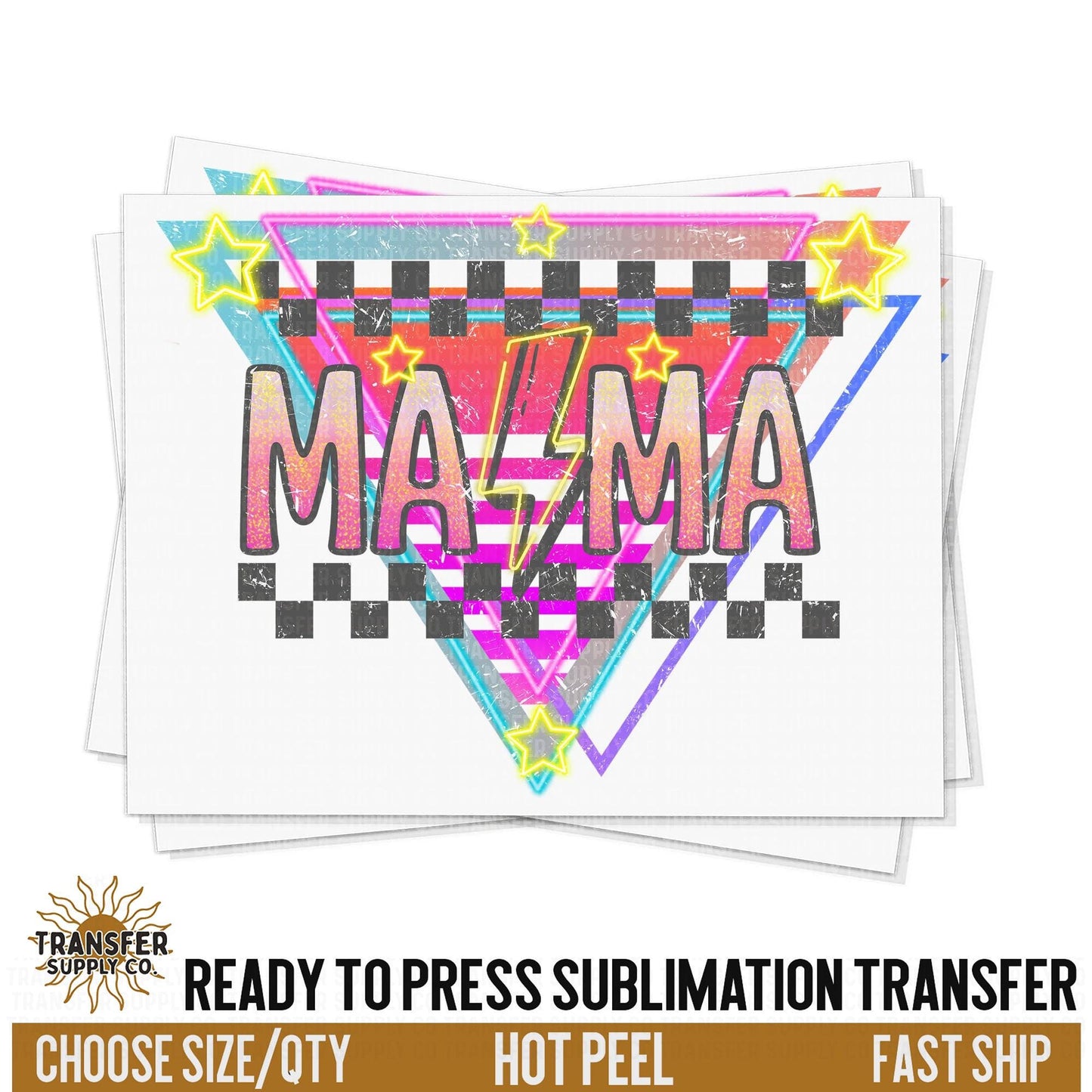 Retro Rock Mama Sublimation, Summer Ready To Press Sublimation Transfers, Ready To Press Transfers, Sublimation Transfers