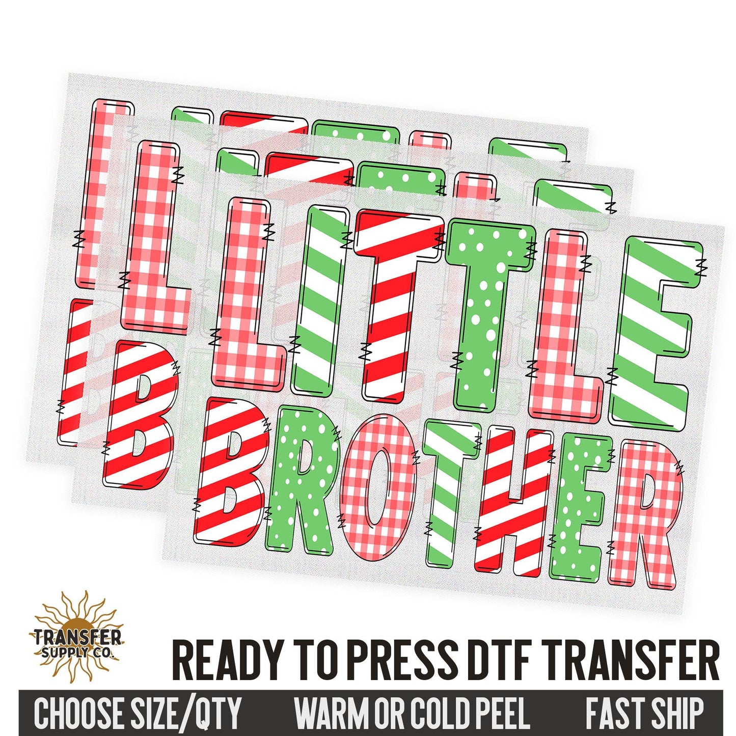 Sibling Matching Christmas Shirt Dtf Transfers,  Christmas Ready To Press DTF Transfers, Ready To Press DTF Film Transfer, DTF Transfer