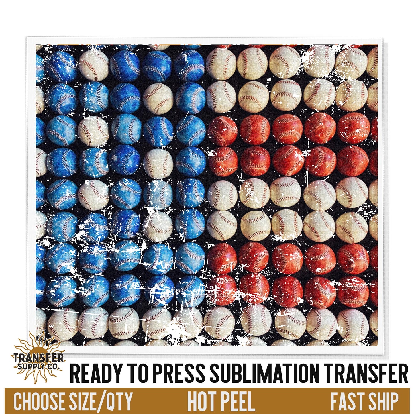 Americana Baseballs Sublimation Tumbler Wrap | Sublimation Tumbler Wraps, Sublimation Tumbler Transfers, Ready to Press Sublimation Transfer