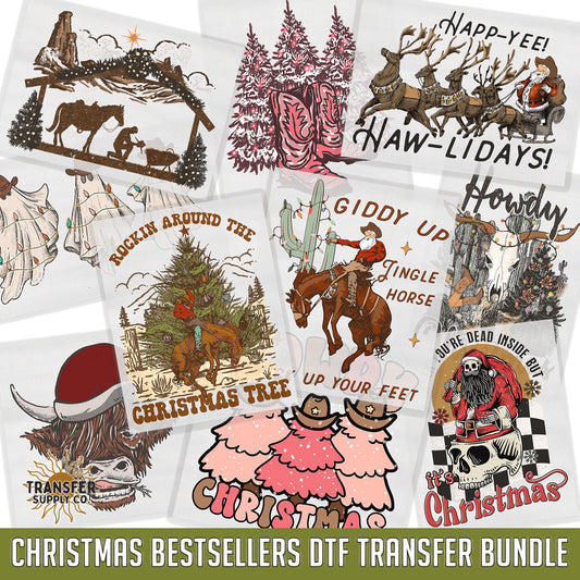 Christmas Bestsellers DTF Bundle, Ready To Press DTF Transfers, Ready To Press Transfers, DTF Prints, Dtf Transfers, Western Dtf Transfers