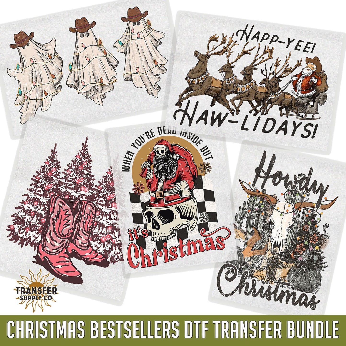 Christmas Bestsellers DTF Bundle, Ready To Press DTF Transfers, Ready To Press Transfers, DTF Prints, Dtf Transfers, Western Dtf Transfers