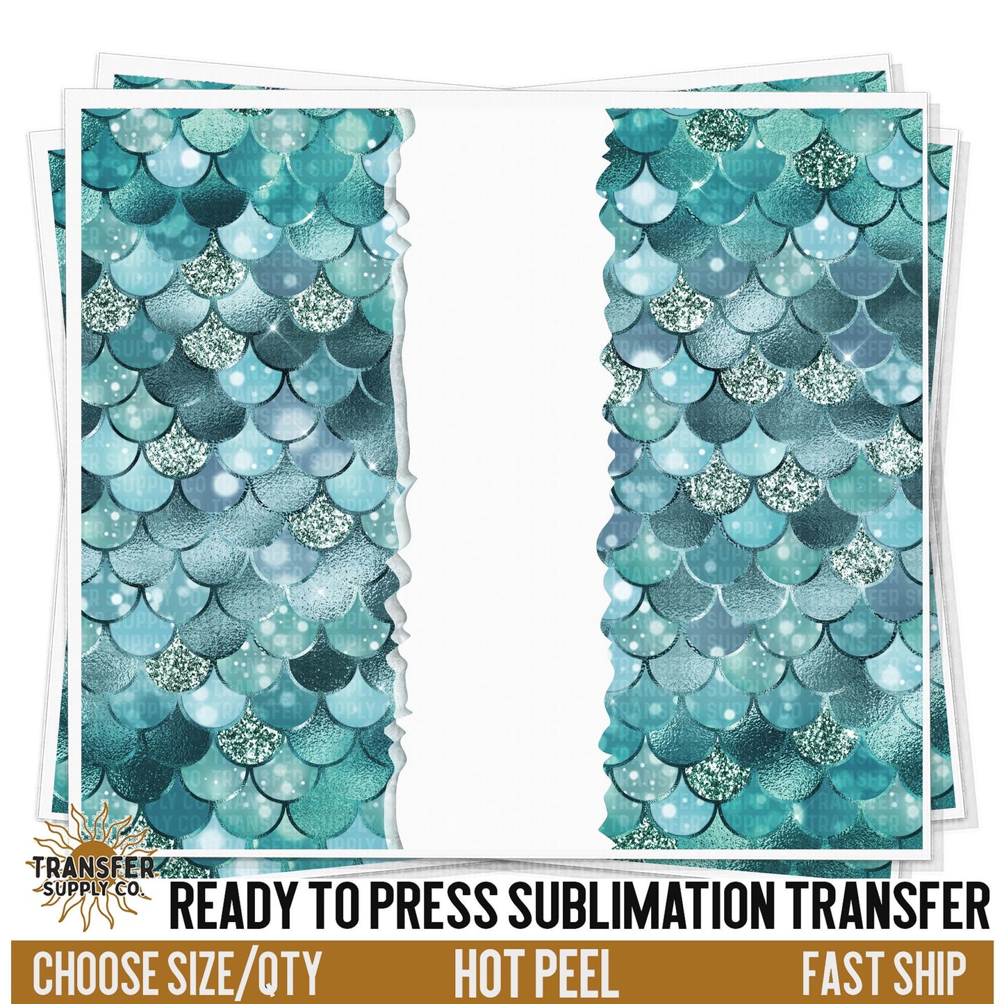 Mermaid Sublimation Transfer | Sublimation Tumbler Wraps, Sublimation Tumbler Transfers, Ready to Press Sublimation Transfer